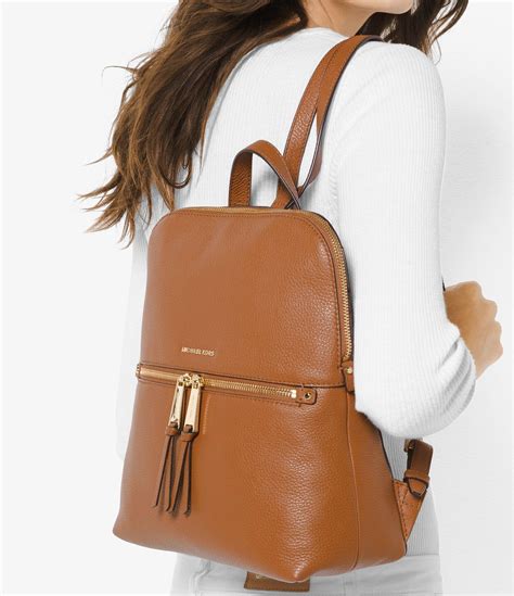 michael kors backpack brown.